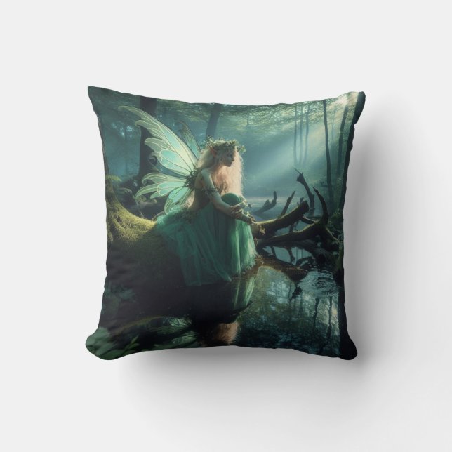 Fairy Throw Pillow (Front)