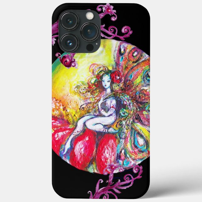 FAIRY TITANIA SITTING ON A RED FLOWER Case-Mate iPhone CASE (Back)
