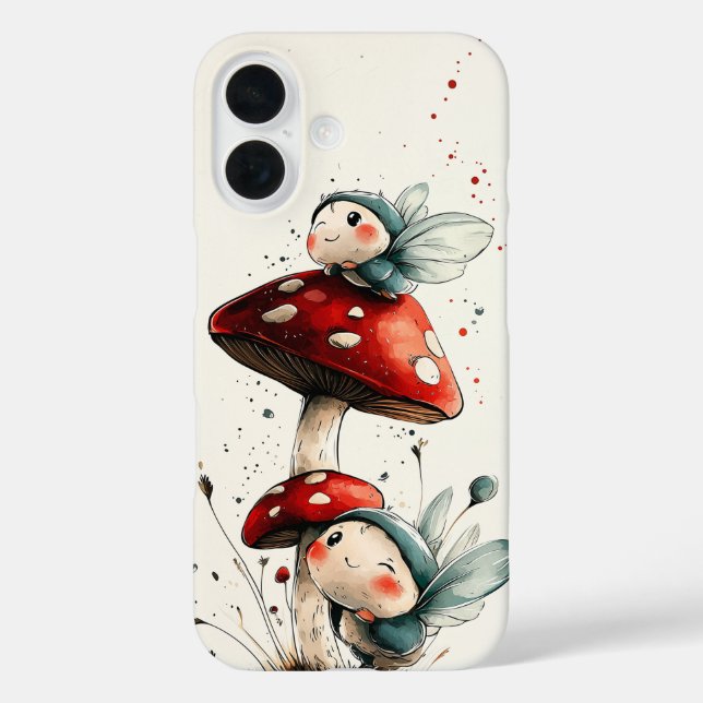 Fairy Toadstool Case-Mate iPhone Case (Back)