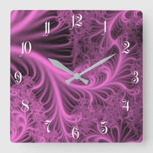 Fairy tree square wall clock