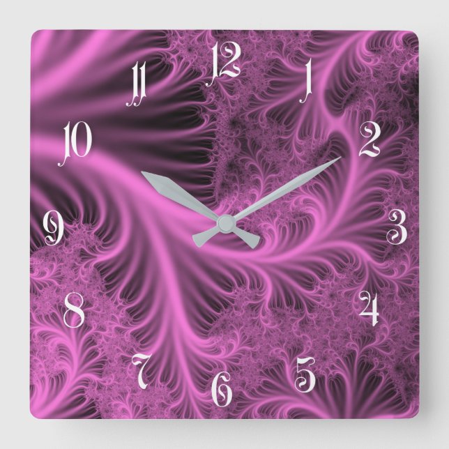 Fairy tree square wall clock (Front)