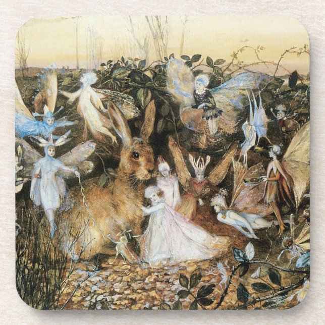Fairy Twilight by John Anster Fitzgerald Coaster (Front)