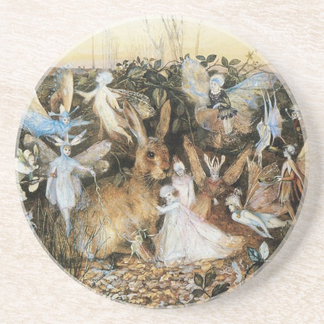 Fairy Twilight by John Anster Fitzgerald Coaster (Front)
