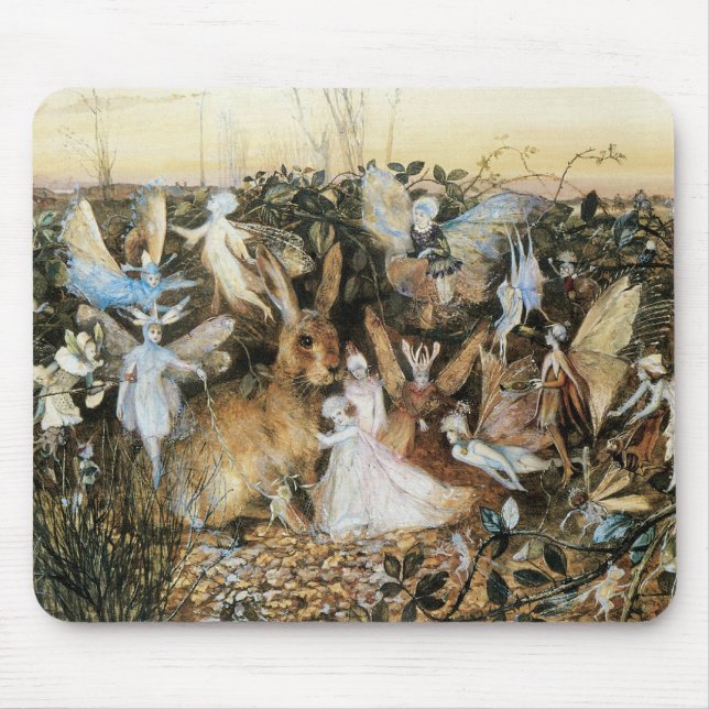 Fairy Twilight by John Anster Fitzgerald Mouse Pad (Front)