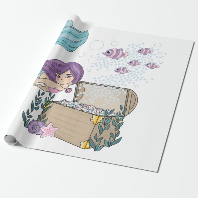 fairy Tyvek wrapping paper (Unrolled)