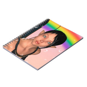 Fairy under Rainbow Notebook