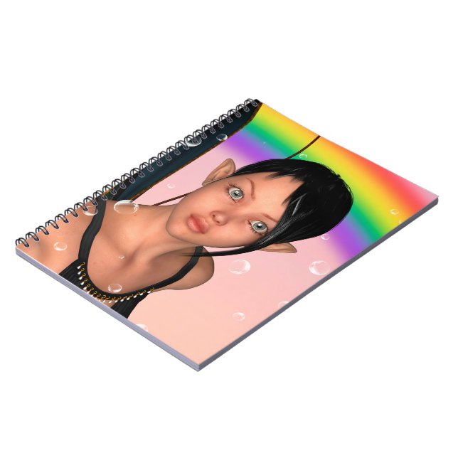 Fairy under Rainbow Notebook (Left Side)