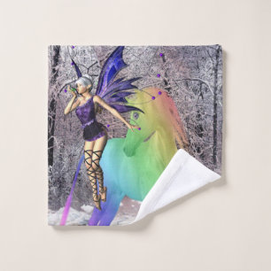 Fairy Unicorn Bathroom Towel Sets