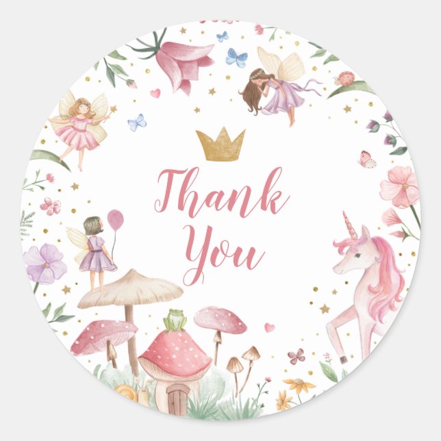 Fairy Unicorn Stickers (Front)
