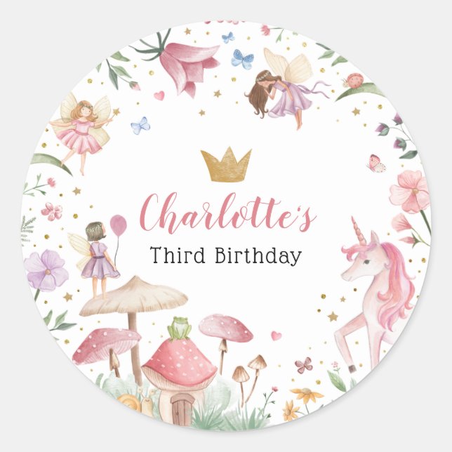 Fairy Unicorn Stickers (Front)