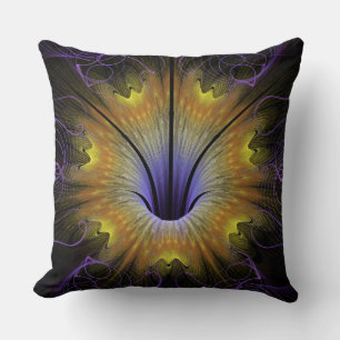Fairy visionary flower throw pillow
