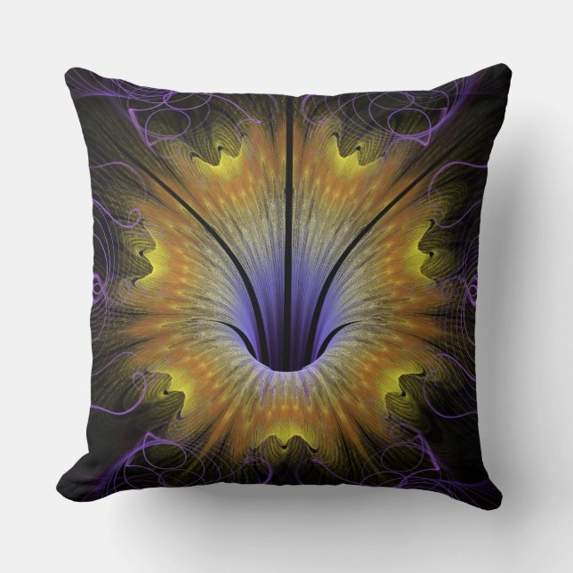 Fairy visionary flower throw pillow (Front)