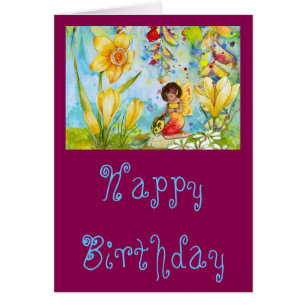 Fairy watercolourbirthday children's whimsical