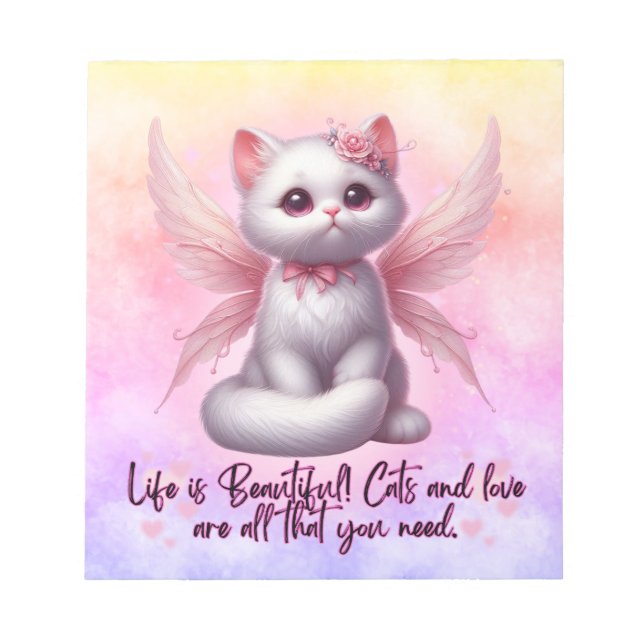 Fairy Whiskers of Love Notepad (Front)