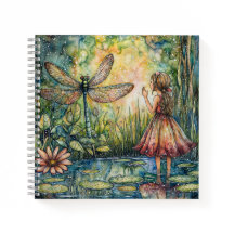 Fairy Whispers the Dragonfly HB Notebook
