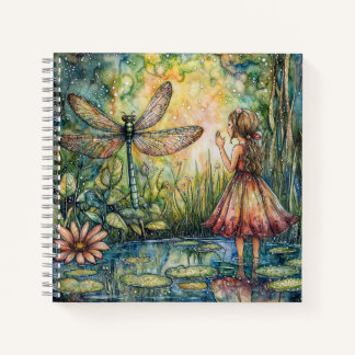 Fairy Whispers the Dragonfly HB Notebook