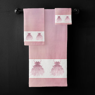 Fairy Wing Mauve Gown   Luxueux Tône Rose Dusty