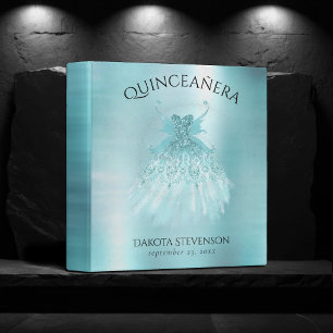 Fairy Wing Mint Gown Luxe Pearl Green Aqua Sheen Binder