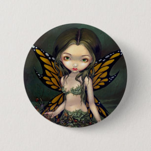 "Fairy with Dried Flowers" Button