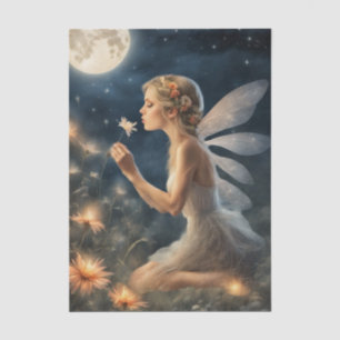 Fairy with Fireflies Decoupage Tissue Paper