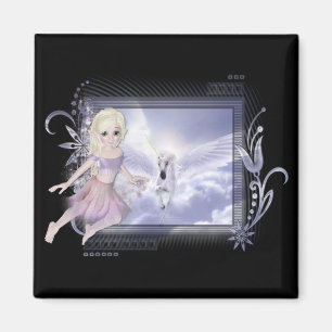 Fairy with Unicorn D2 Designs Magnet