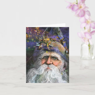 Fairy Wizard Fantasy Art Greeting Card