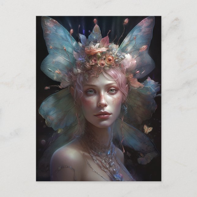 Fairy Woman Fantasy Art Postcard (Front)