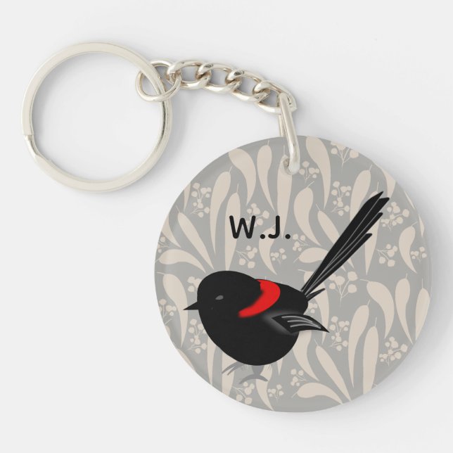 Fairy Wren Keychain (Front)