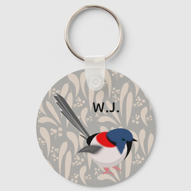 Fairy Wren Keychain (Front)