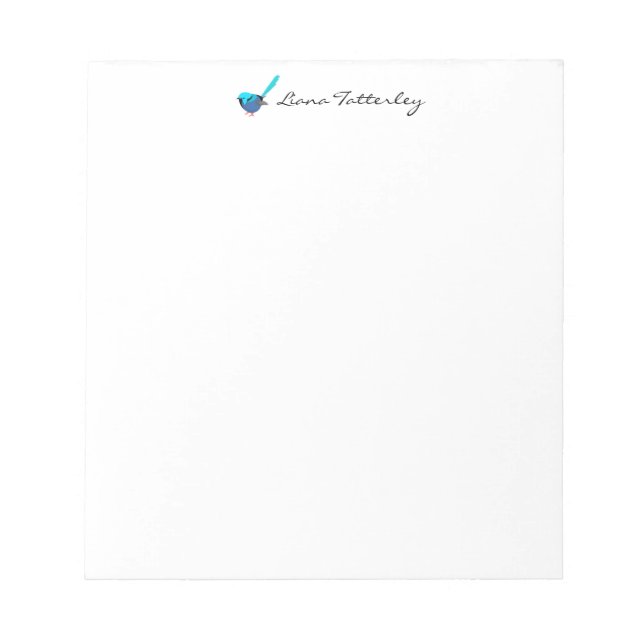 Fairy Wren Notepad (Front)