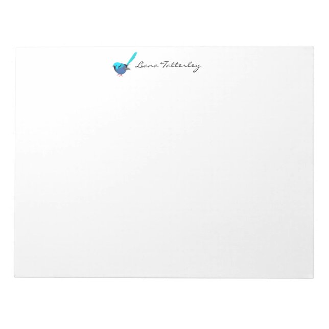 Fairy Wren Notepad (Front)