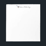 Fairy Wren Notepad<br><div class="desc">Fairy wren design with customisable text.</div>