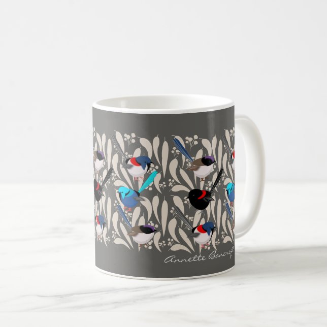Fairy Wrens Coffee Mug (Front Right)
