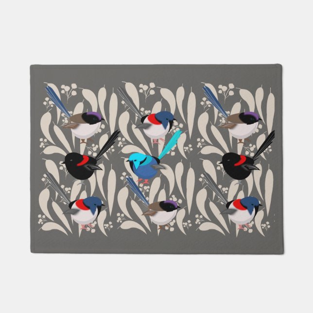 Fairy Wrens Doormat (Front)
