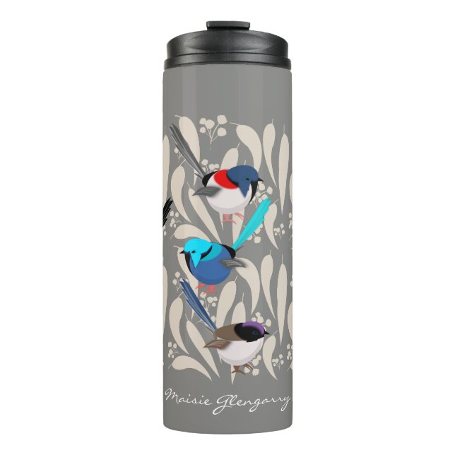 Fairy Wrens Thermal Tumbler (Front)