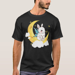 Fairycore Aesthetic Fairy Bunny Rabbit On A Cresce T-Shirt