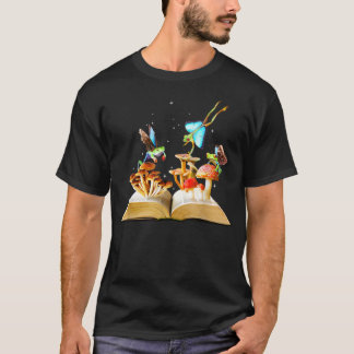 Fairycore Aesthetic Goblincore Fairy Frogs Butterf T-Shirt