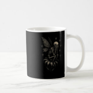 Fairycore Emo Goth Tee Sad Crying Skeleton Fairy G Coffee Mug