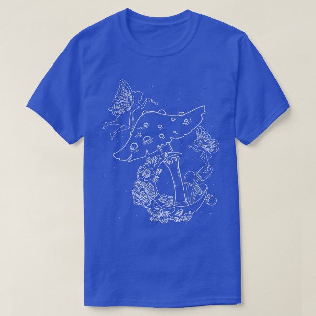 Fairycore Esthetic Fairy Core Grunge Mushroom Moo T-Shirt (Design Front)