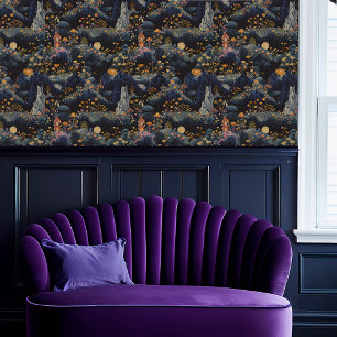 Fairycore Fantasy Mountain with House Wallpaper