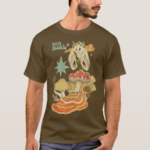 Fairycore Gothic Fairy Grunge Moth Mushroom Garden T-Shirt