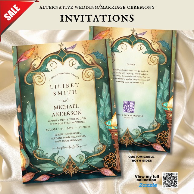 FAIRYCORE MARIAGE INVITATIONS FAIRYTALE STORYBOOK (Créateur téléchargé)