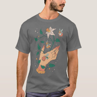 Fairycore Mystical Fantasy Flower Natur Cottagecor T-Shirt