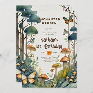 FAIRYCORE NATURE BABYSHOWER 1ST BIRTHDAY ANY EVENT INVITATION