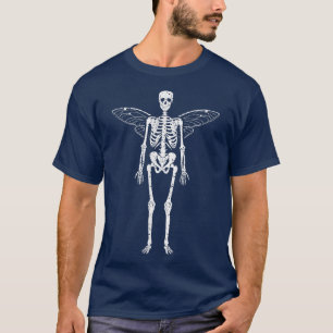 Fairycore Skeleton Fairy Grunge Aesthetic Goth Wit T-Shirt