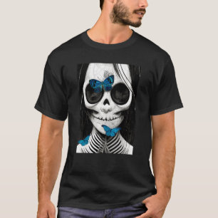 Fairycore Skull Butterfly creepy grunge gothic T-Shirt