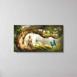 Fairyland and Butterflies Canvas Print
