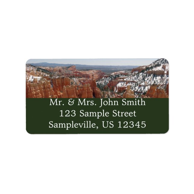 Fairyland Canyon at Bryce Canyon National Park Label (Front)