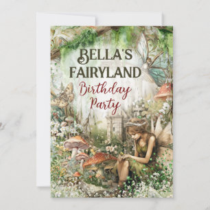 Fairyland Enchanted Realm Party Invitation