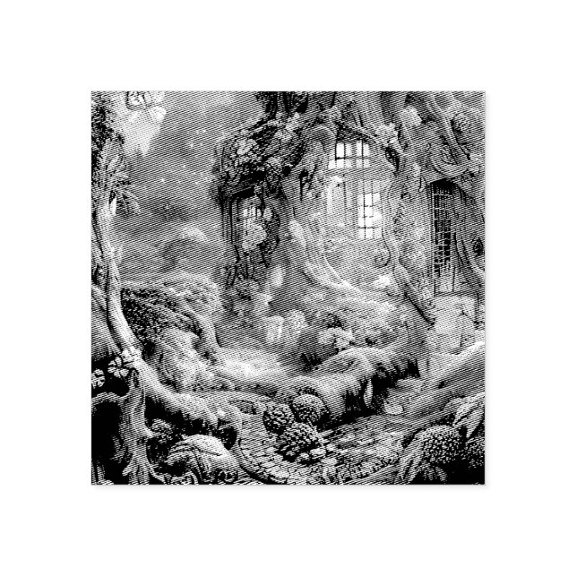 Fairyland Forest Graphic Rubber Stamp (Imprint)